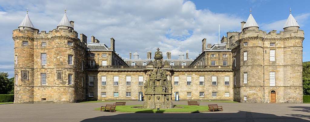 The Palace of Holyroodhouse viewed from the Forecourt