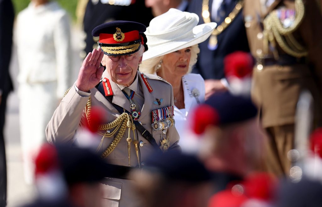 Queen Camilla with Charles at the 80th D-Day anniversary in France, June 2024