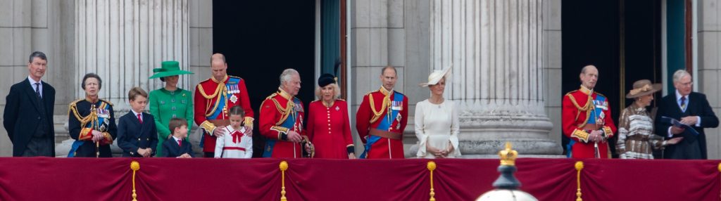 The Royal Family on the balcony of Buckingham Palace after the annual Trooping the Colour parade