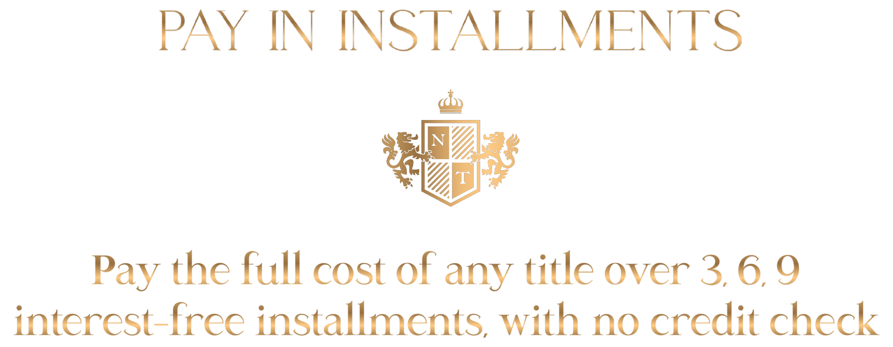 Pay for your Noble Title in installments image